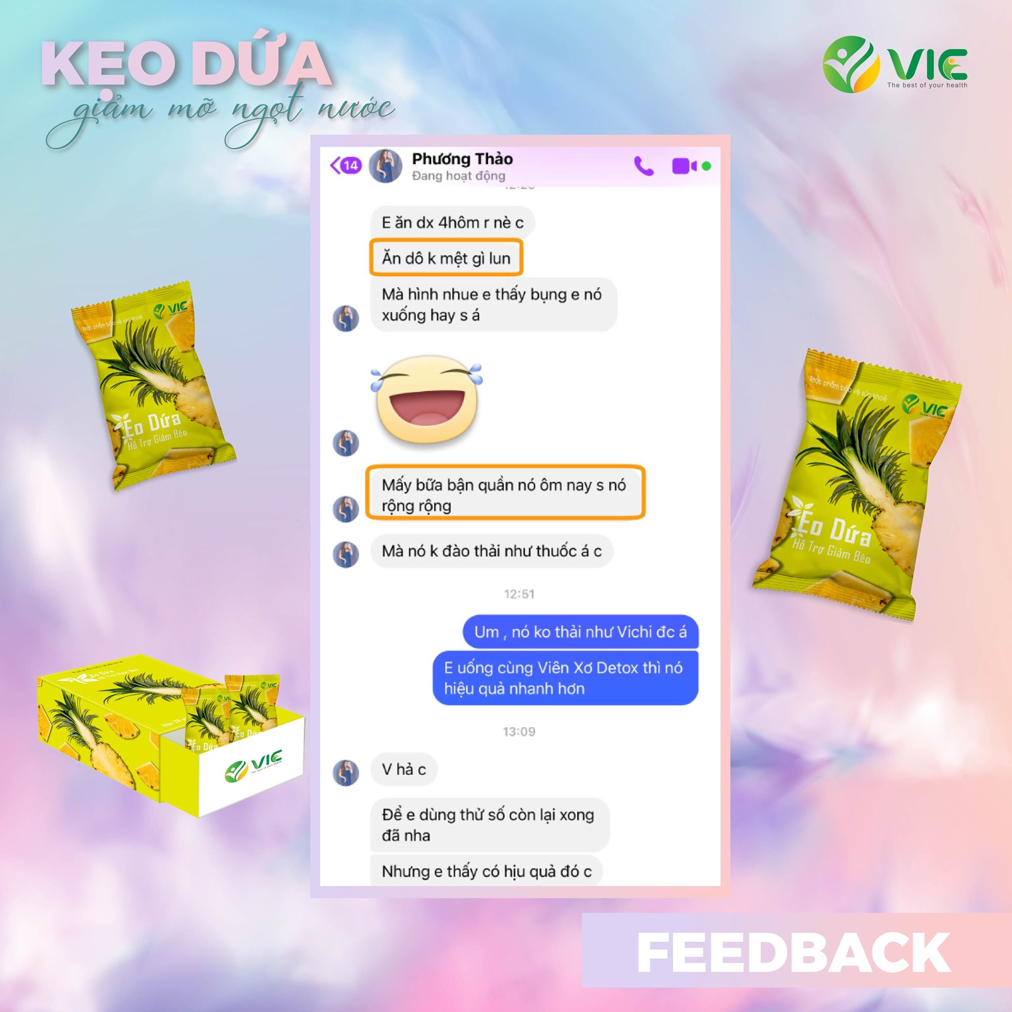 Kẹo dứa giảm mỡ nay đã có phiên bản mới!!!!!!! Kẹo dứa giảm mỡ nay đã có phiên bản mới!!!!!!!