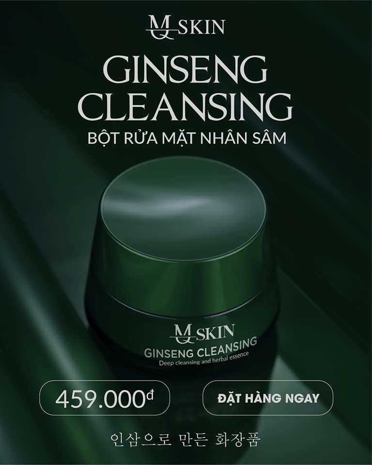 🍀🍀 Bột rửa mặt nhân sâm - nhuỵ hoa nghệ tây cao cấp MQ SKIN🍀🍀 🍀🍀 Bột rửa mặt nhân sâm - nhuỵ hoa nghệ tây cao cấp MQ SKIN🍀🍀
