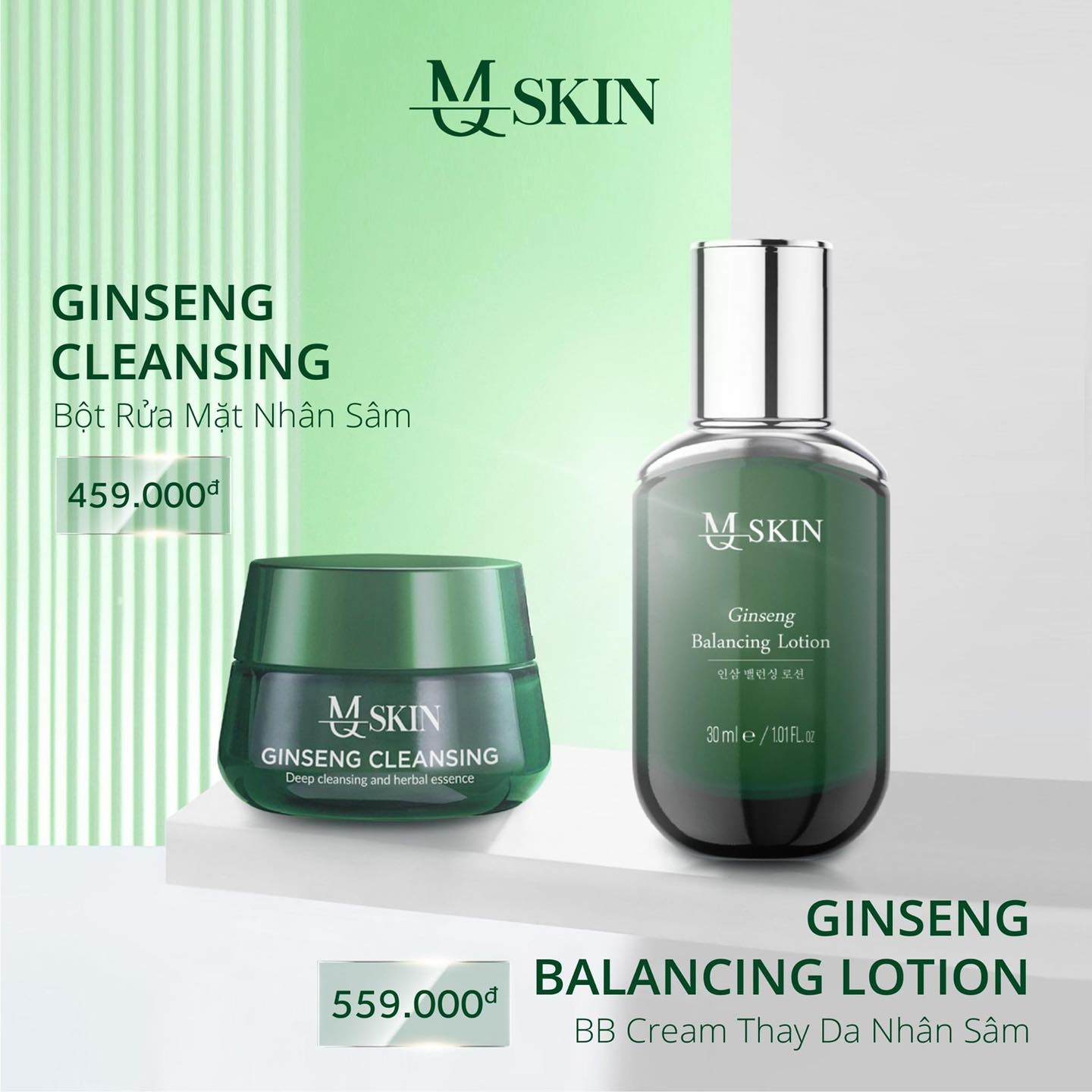 Siêu combo MQ Skin hoàn hảo cho làn da Siêu combo MQ Skin hoàn hảo cho làn da