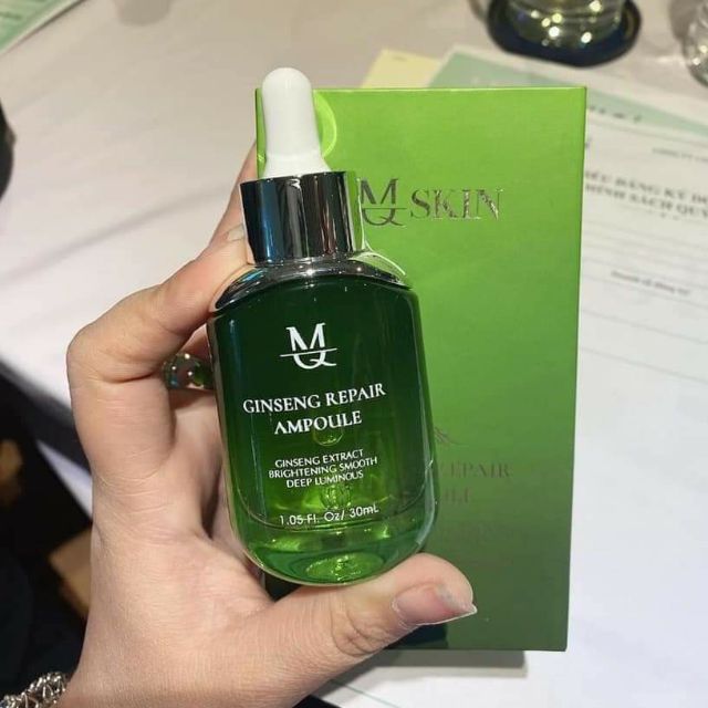 Serum căng bóng da nhân sâm MQ Skin - dưỡng chất không thể thiếu mùa hè