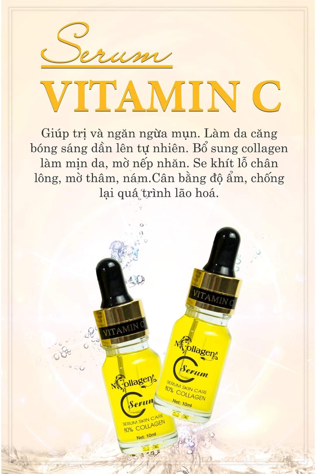 Serum C Ncollagen - siêu phẩm giúp nàng "trẻ hoá" mọi làn da.