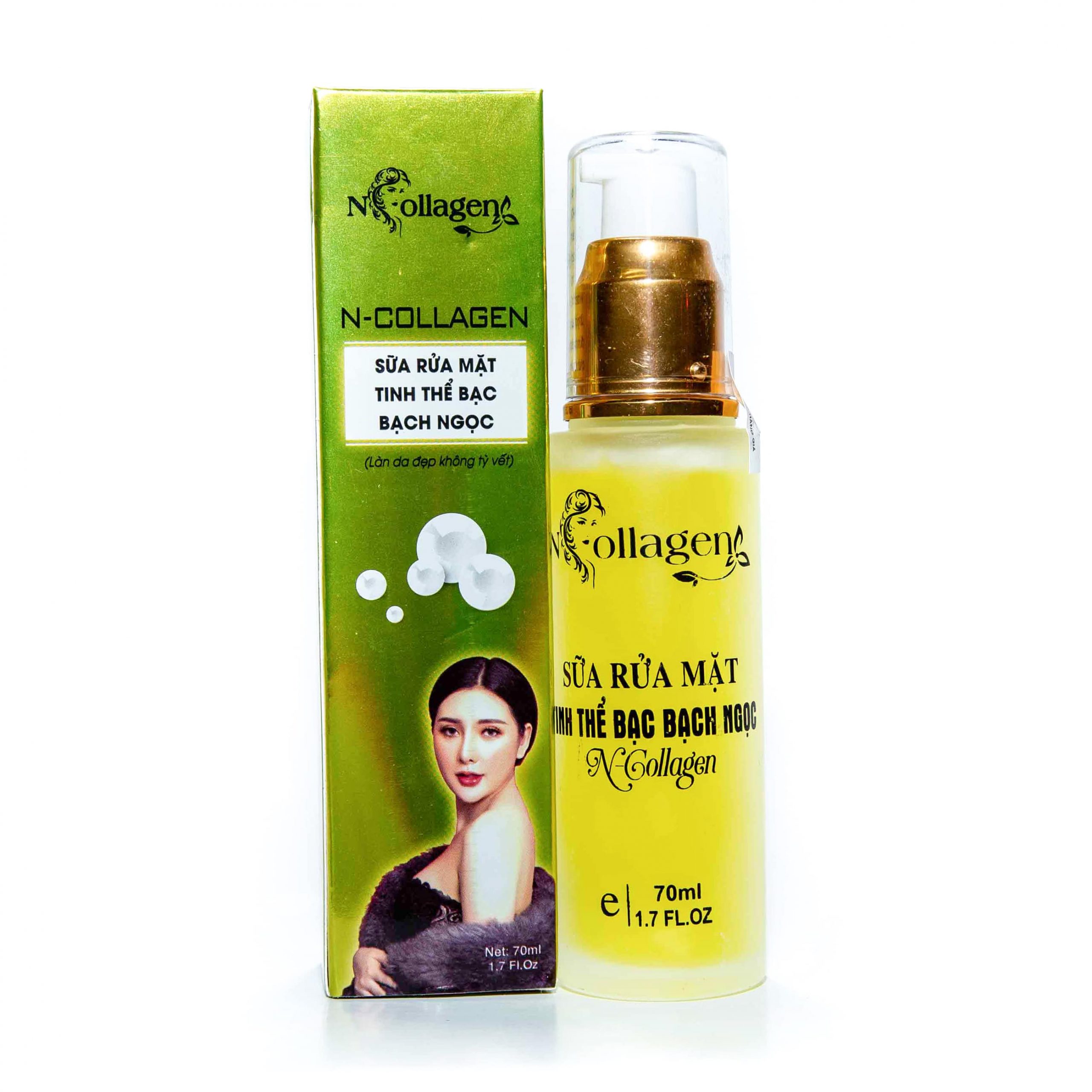 Sữa rửa mặt bạch ngọc ncollagen - thức tỉnh làn da