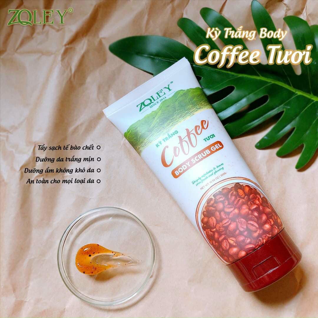 Biến hoá làn da khô sần trở nên mịn màng tức thì với tẩy tế bào Coffee Zoley Biến hoá làn da khô sần trở nên mịn màng tức thì với tẩy tế bào Coffee Zoley