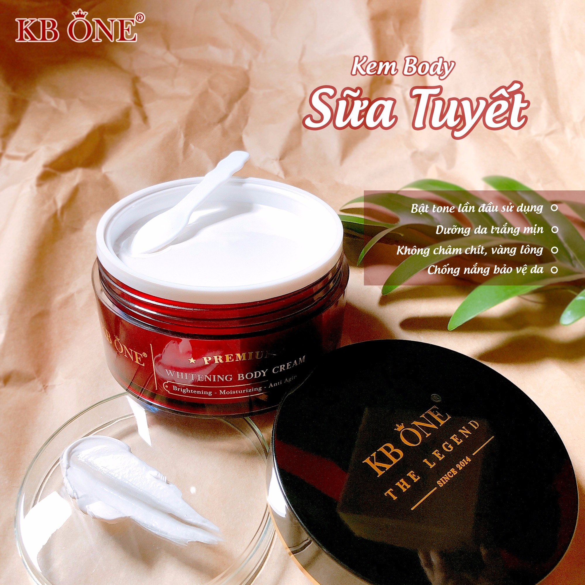 Chăm da tại nhà đã có body sữa tuyết KB ONE Chăm da tại nhà đã có body sữa tuyết KB ONE