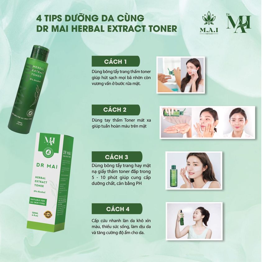 DR MAI TONER PHÙ HỢP CHO DA NÀO ?? DR MAI TONER PHÙ HỢP CHO DA NÀO ??