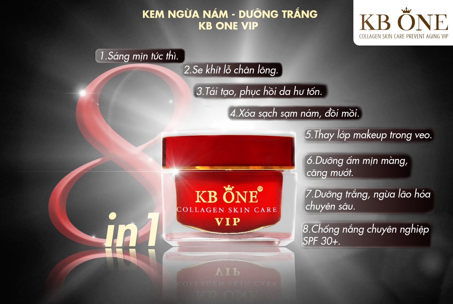 Một bước dưỡng phục hồi làn da tối đa với VIP Đỏ KBone Một bước dưỡng phục hồi làn da tối đa với VIP Đỏ KBone