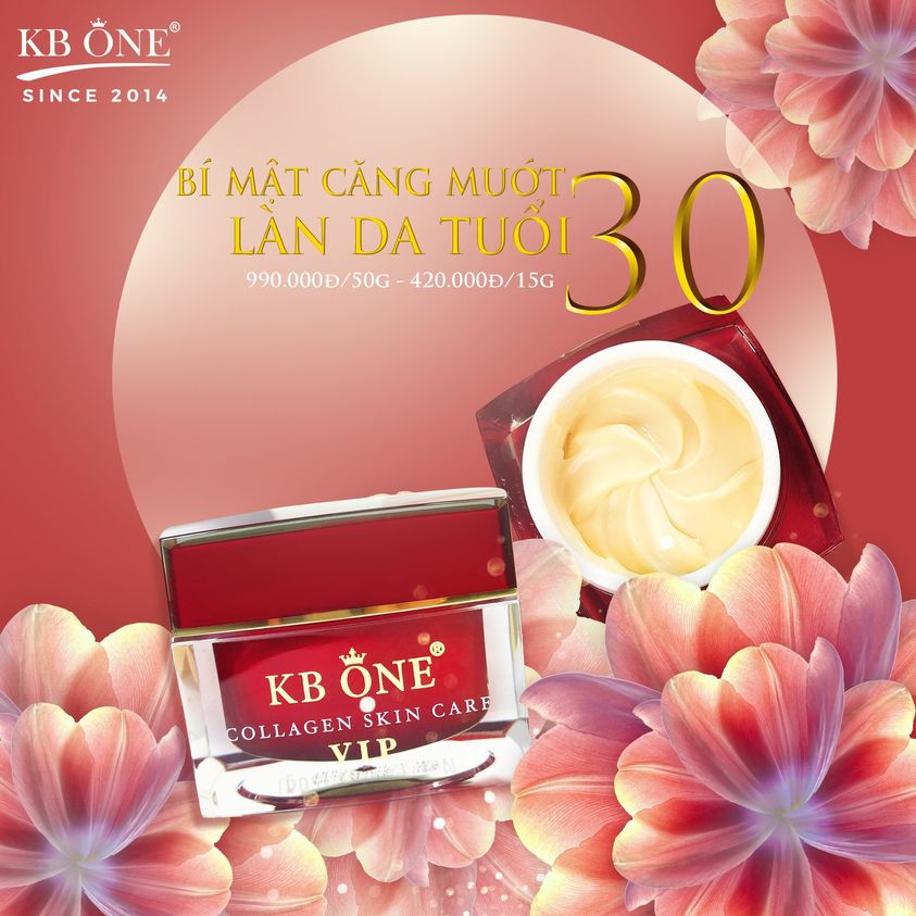 Căng mướt làn da tuổi 30 với kem Vip Đỏ KB One