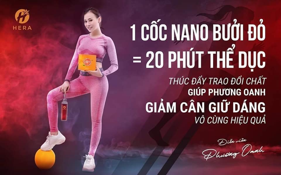 Một cốc nước ép bưởi đỏ Hera 300ml = 20 phút chạy bộ