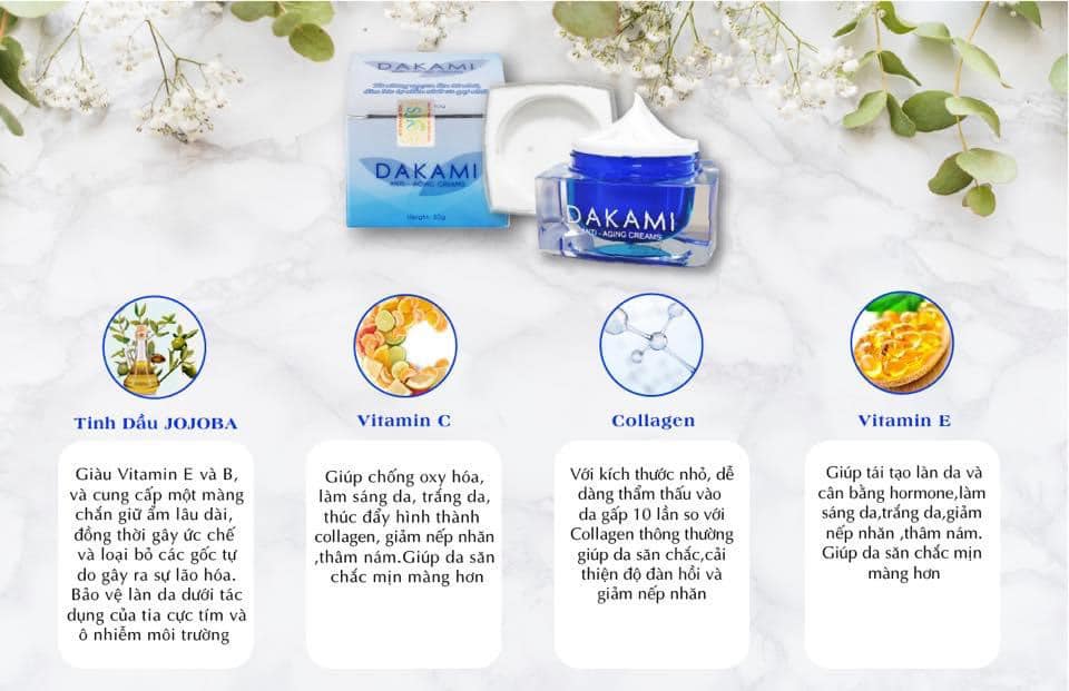 Khám phá bảng thành phần với nguyên liệu thiên nhiên quý của DAKAMI Khám phá bảng thành phần với nguyên liệu thiên nhiên quý của DAKAMI