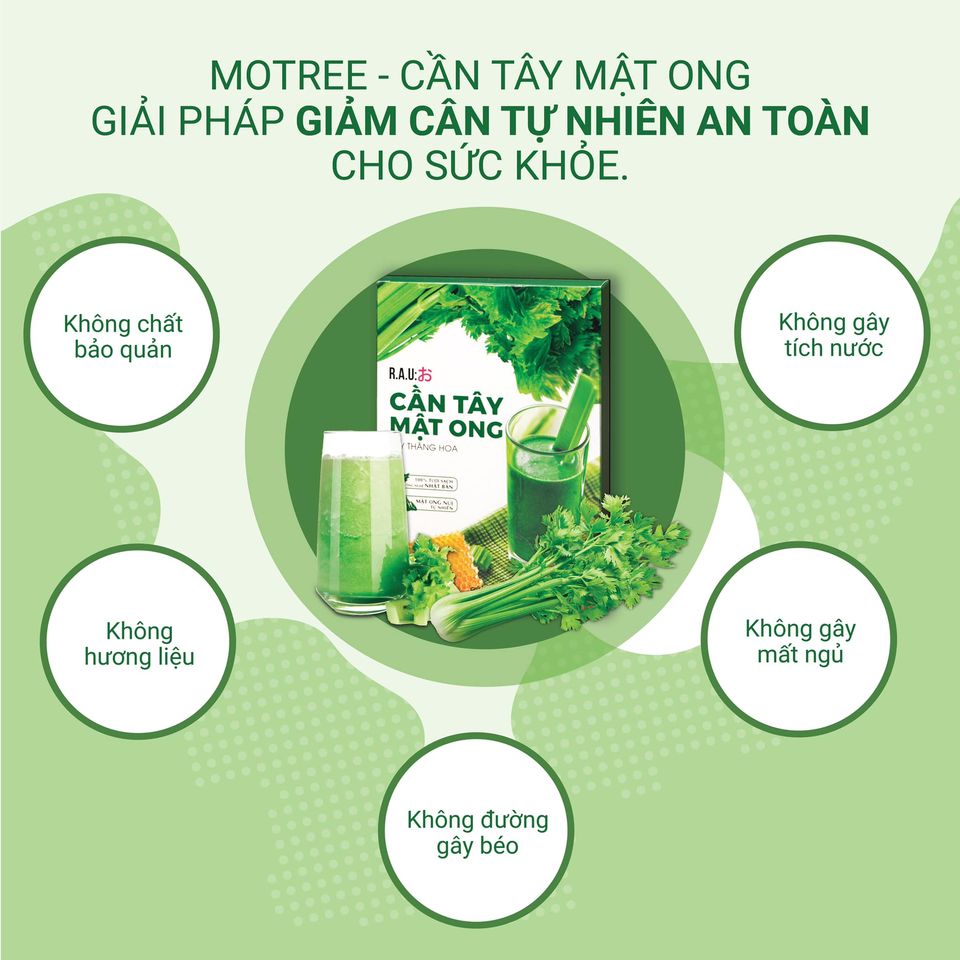 Có gì trong 1 ly cần tây mật ong motree Có gì trong 1 ly cần tây mật ong motree