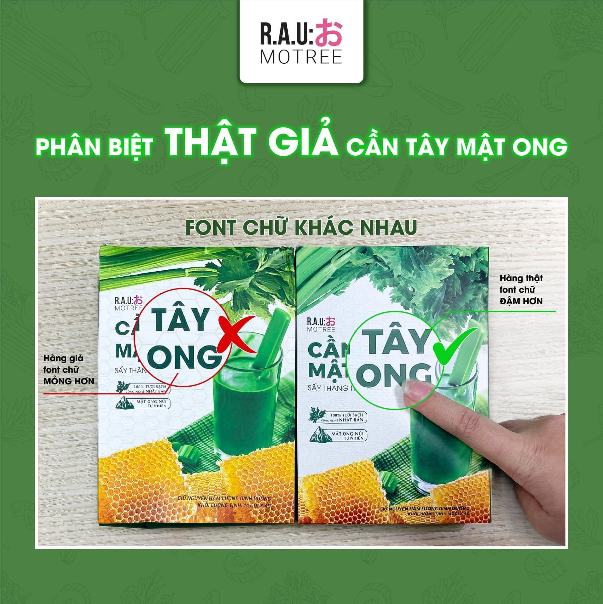 Phân biệt hàng thật giả cần tây mật ong Phân biệt hàng thật giả cần tây mật ong