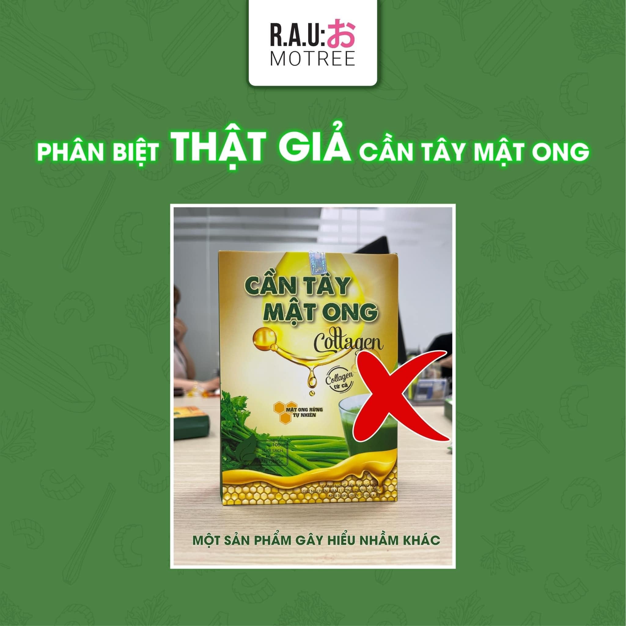 Phân biệt hàng thật giả cần tây mật ong Phân biệt hàng thật giả cần tây mật ong