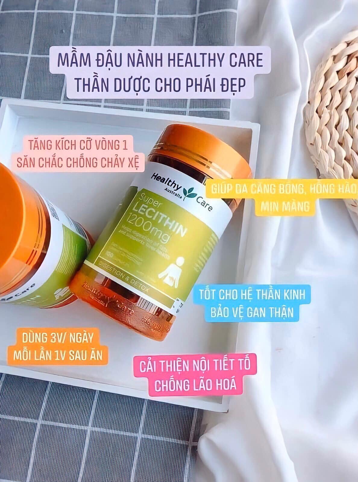 Nầm đậu nành Healthy Care thần dược cho phái đẹp Nầm đậu nành Healthy Care thần dược cho phái đẹp