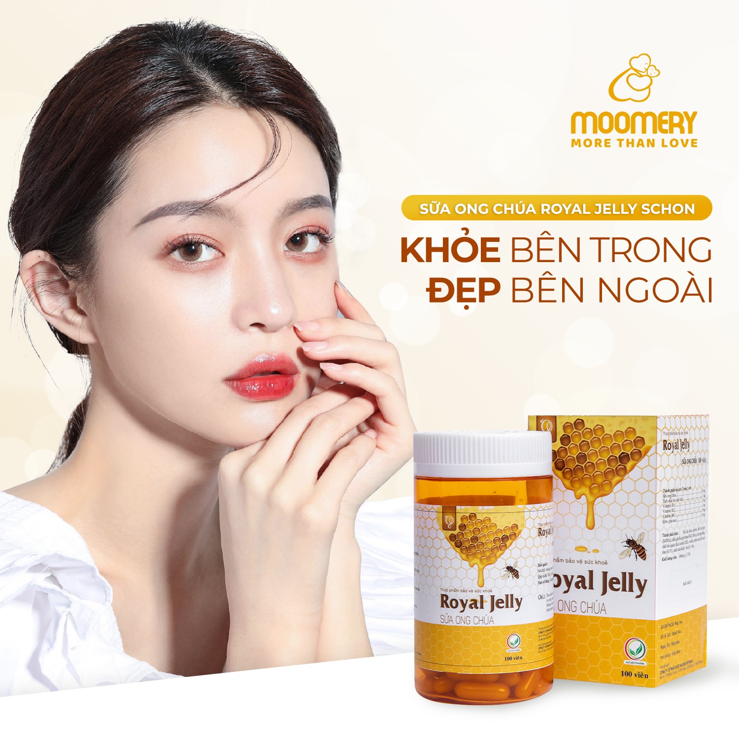 Khoẻ bên trong - đẹp bên ngoài với viên uống sữa ong chúa Royal Jelly Schon