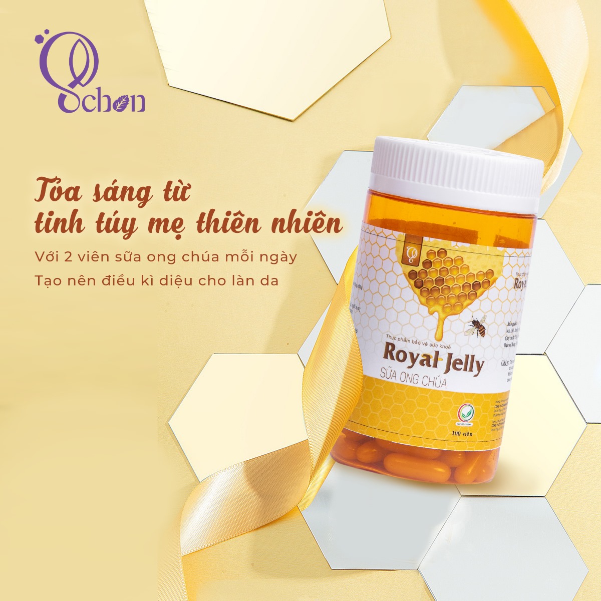 Tuyệt phẩm nhan sắc với viên uống sữa ong chúa Royal Jelly Schon Tuyệt phẩm nhan sắc với viên uống sữa ong chúa Royal Jelly Schon
