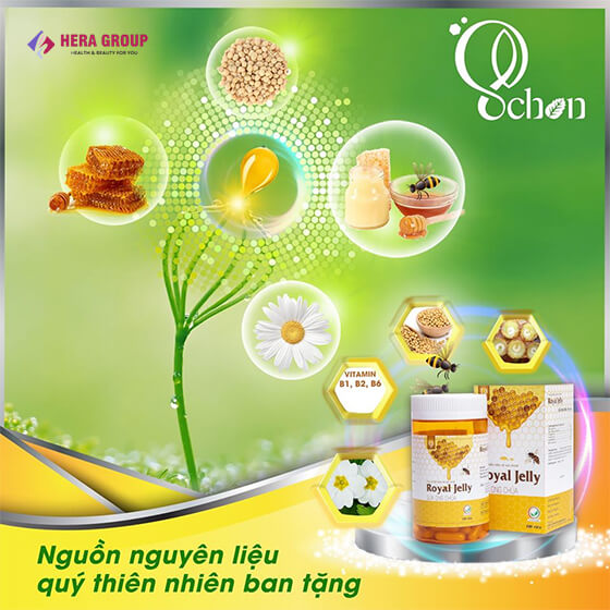 Nhan sắc thăng hạng - vạn người mê với viên sữa ong chúa Royal Jelly Schon Nhan sắc thăng hạng - vạn người mê với viên sữa ong chúa Royal Jelly Schon