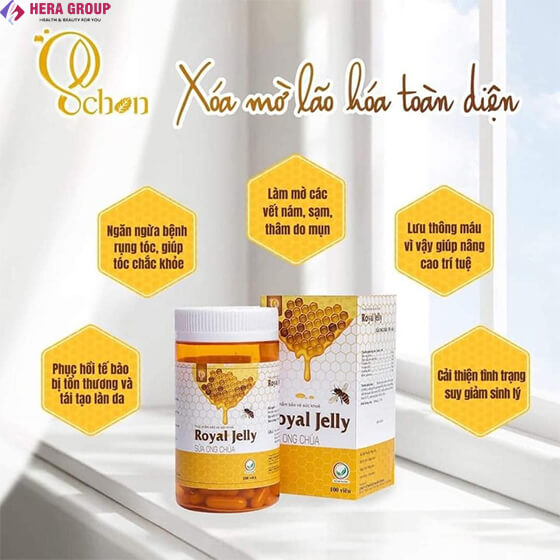Có viên sữa ong chúa Royal Jelly Schon đừng thờ ơ với nội tiết tố nữ Có viên sữa ong chúa Royal Jelly Schon đừng thờ ơ với nội tiết tố nữ