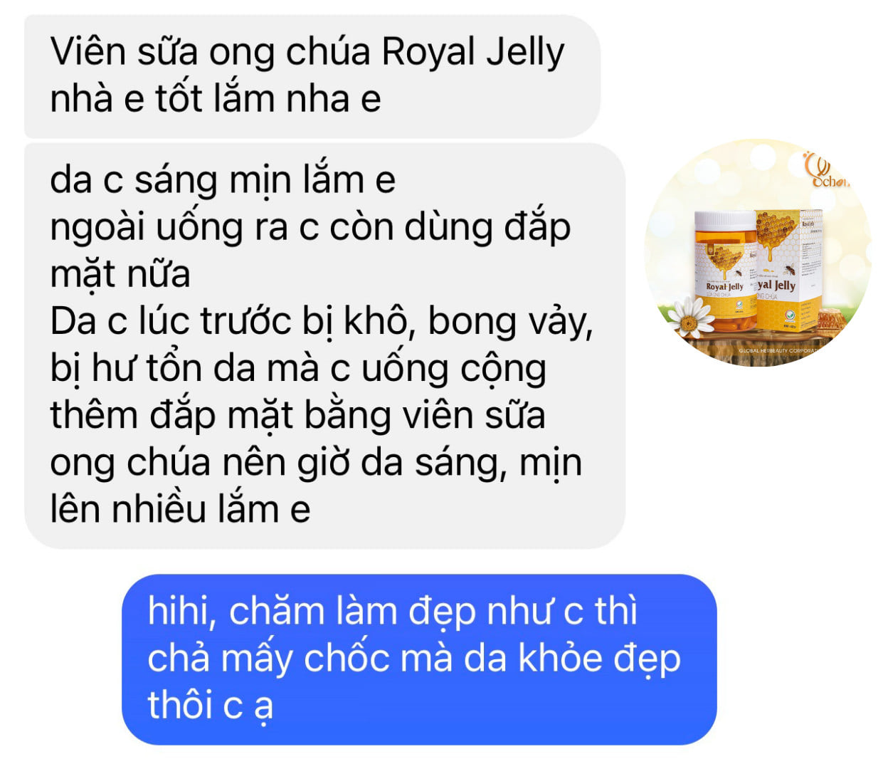 Cứu tinh cho làn da lão hoá viên uống sữa ong chúa Royal Jelly Cứu tinh cho làn da lão hoá viên uống sữa ong chúa Royal Jelly
