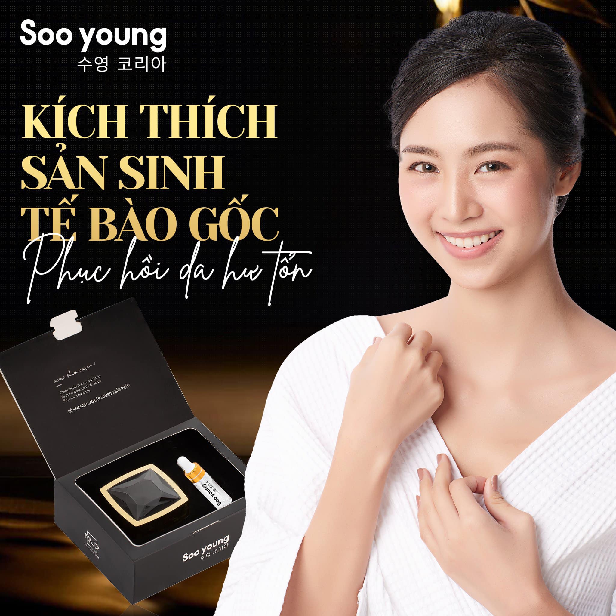 Bạn đang đau đầu vì mớ bồng bông trên mặt đã có combo mụn Soo Young Bạn đang đau đầu vì mớ bồng bông trên mặt đã có combo mụn Soo Young
