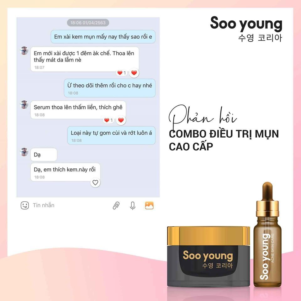 Trị Mụn Khong Khó Có combo đặc trị mụn SOOYOUNG lo Trị Mụn Khong Khó Có combo đặc trị mụn SOOYOUNG lo