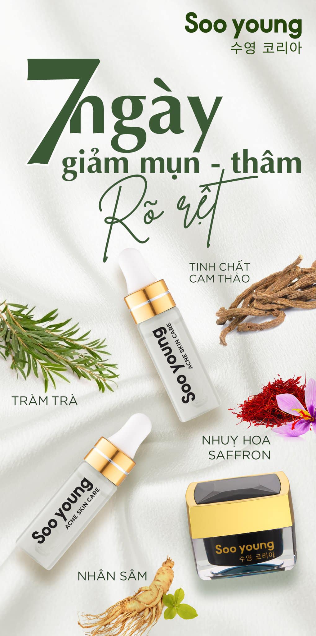 7 ngày giảm mụn cùng combo mụn SOoYOUNG