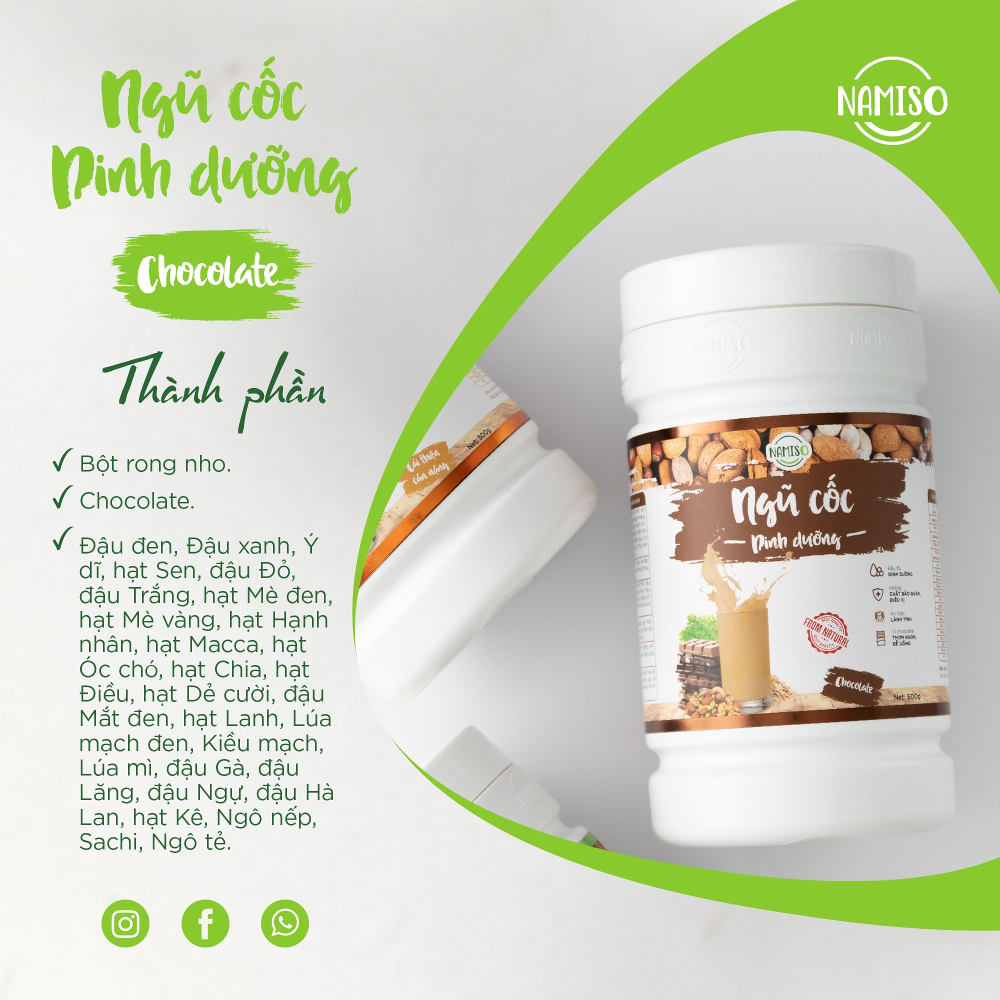 Lợi sữa cho con - dáng mẹ vẫn thon với ngũ cốc NAMISO Lợi sữa cho con - dáng mẹ vẫn thon với ngũ cốc NAMISO