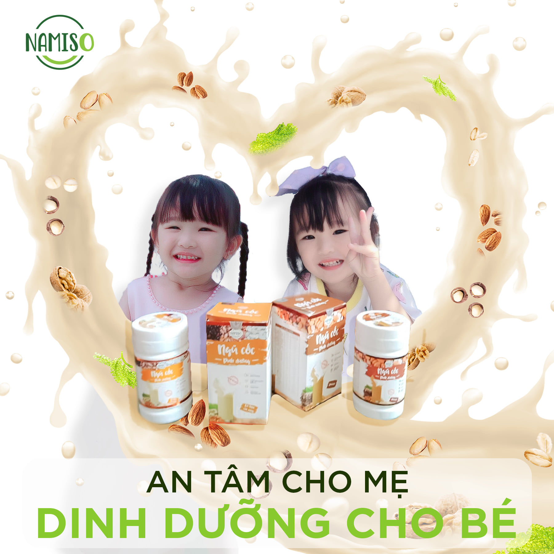 Muốn con thông minh thì đừng bỏ qua ngũ cốc dinh dưỡng NAMISO này nhé!