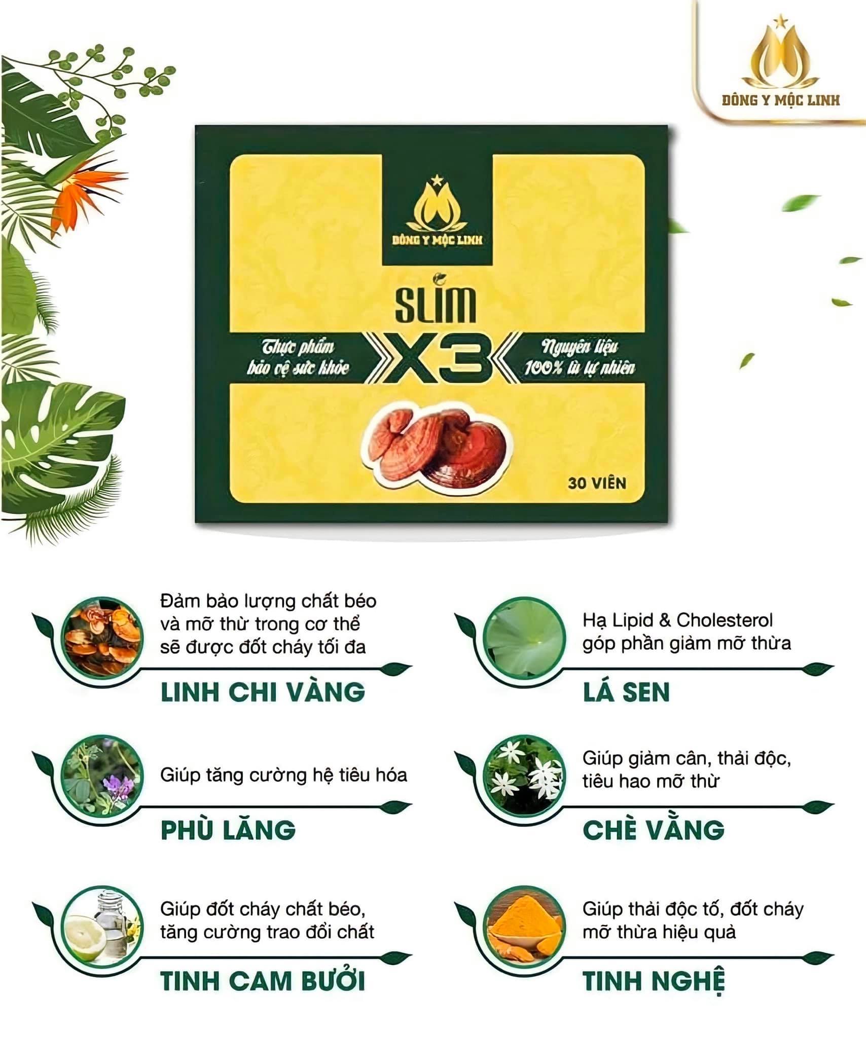 Giảm cân ĐÔNG Y MỘC LINH SLIM X3 phương pháp giảm cân an toàn cho sức khỏe. Giảm cân ĐÔNG Y MỘC LINH SLIM X3 phương pháp giảm cân an toàn cho sức khỏe.