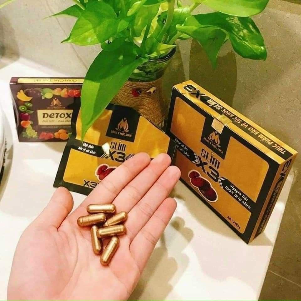 Slim x3 ĐÔNG Y MỘC LINH sản phẩm đốt cháy mỡ chuyên sâu