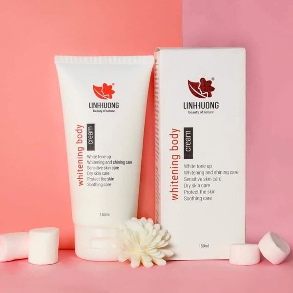 Dưỡng trắng da hoàn hảo với Whitening Body Cream LINH HƯƠNG