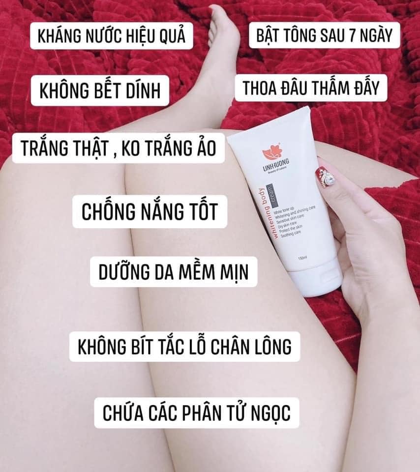 Dùng bao nhiêu cách cũng không trắng thì sử dụng ngay Whitening Body Cream Linh Hương nhé Dùng bao nhiêu cách cũng không trắng thì sử dụng ngay Whitening Body Cream Linh Hương nhé