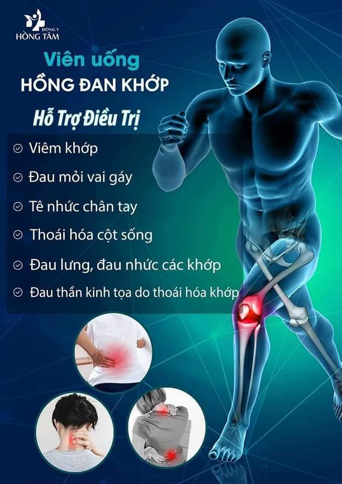Viên uống hồng đan khớp ĐÔNG Y HỒNG TÂM vị cứu tinh cho những người bệnh khớp
