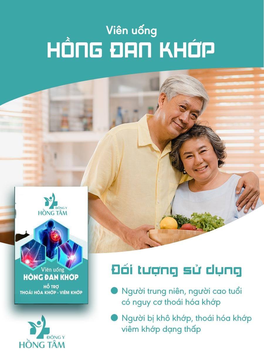Ngay bây giờ bạn hãy bổ sung "dinh dưỡng" cho xương khớp cho ông bà, bố mẹ bằng viên uống hồng đan khớp