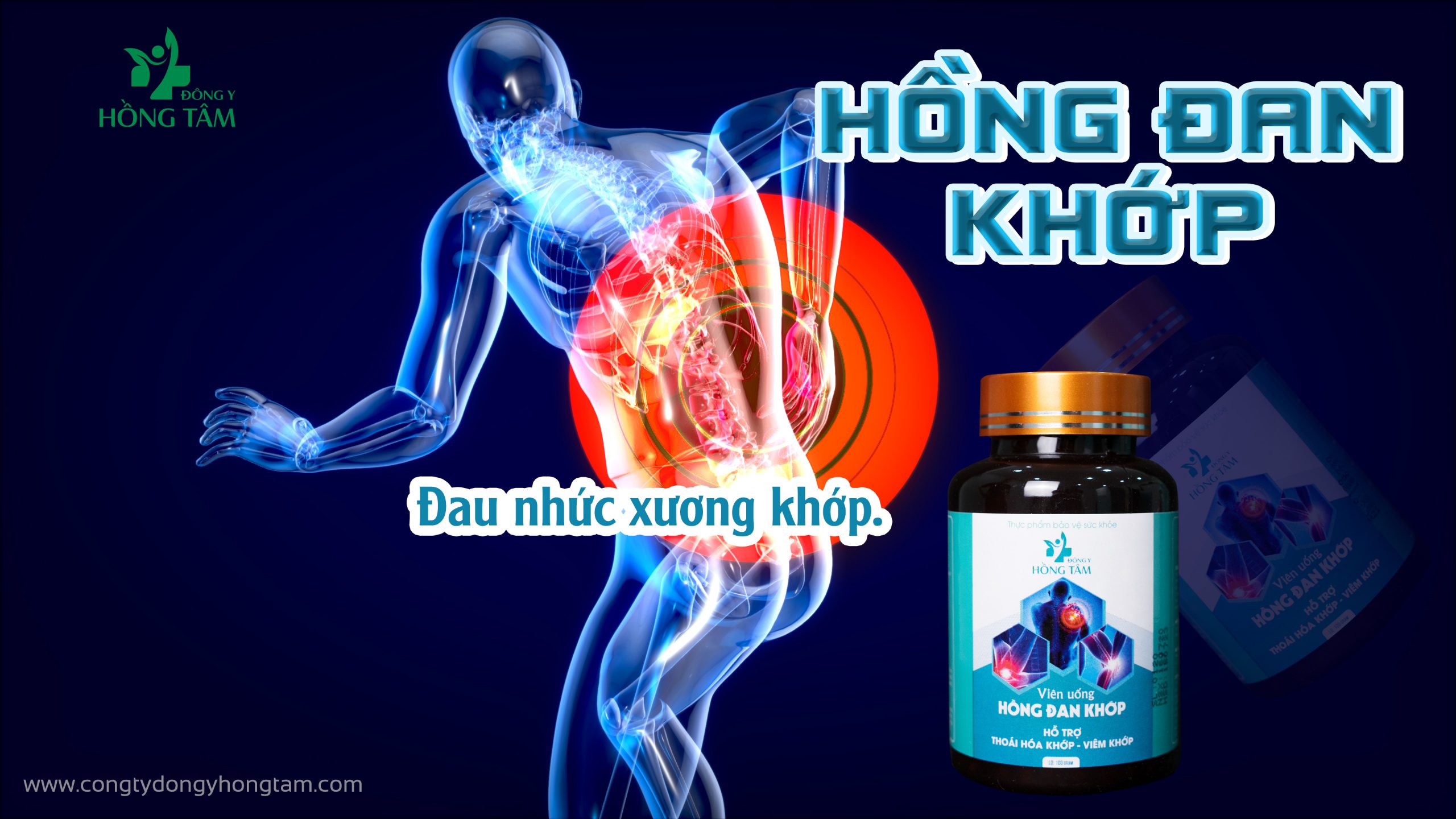 Hồng Đan Khớp siêu phẩm vàng trong làng xương khớp