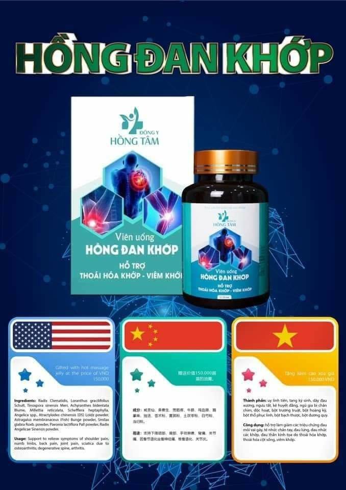 Đông Y Hồng Tâm khắc tinh của bệnh đau khớp - viêm khớp