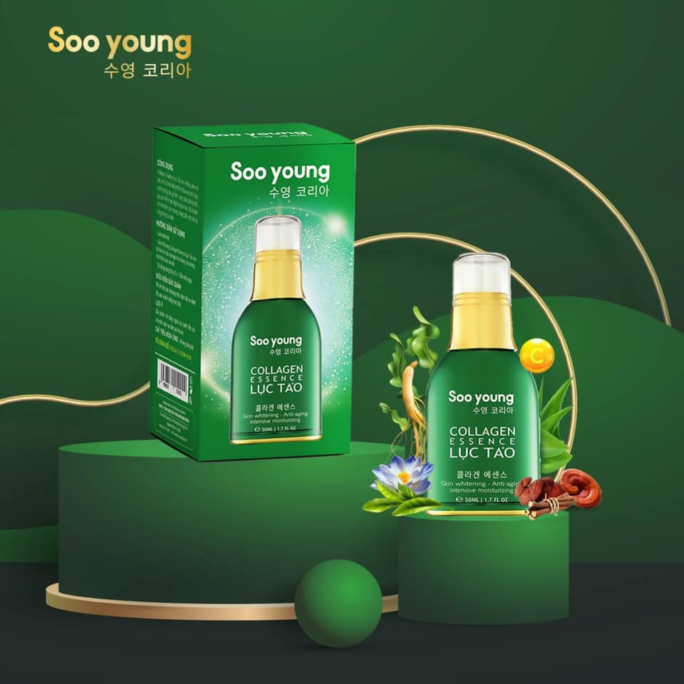 Tinh chất Collagen Lục tảo Soo Young Chính hãng