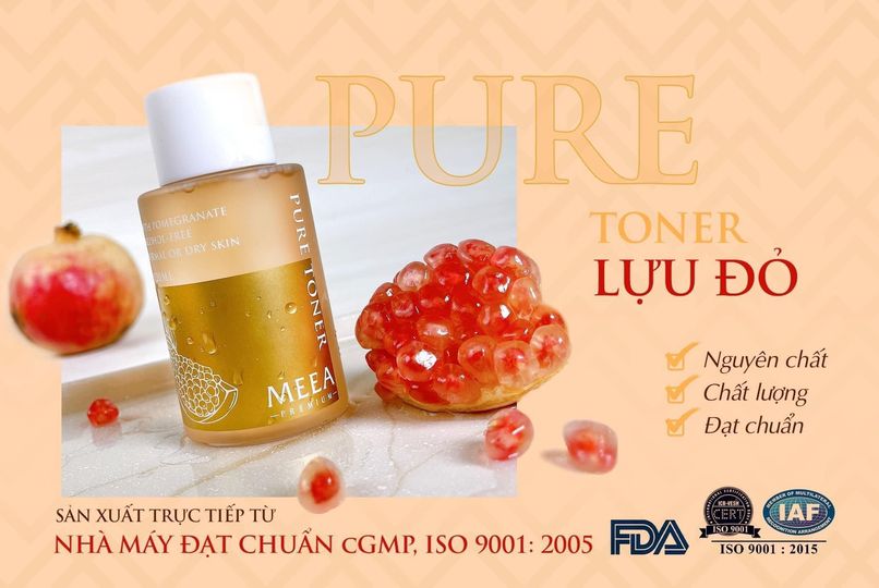 Toner Lựu đỏ Pure MeeA Organic chính hãng Toner Lựu đỏ Pure MeeA Organic chính hãng
