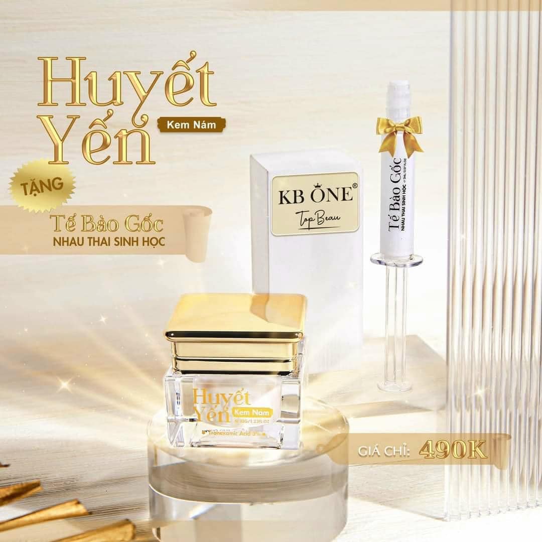 Combo Kem Face Huyết Yến Giảm Nám KB One Combo Kem Face Huyết Yến Giảm Nám KB One