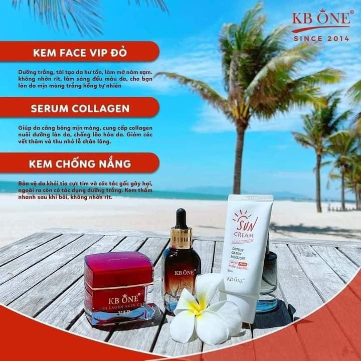 Combo Kem Face Vip Đỏ Lớn Và Serum Kb One dưỡng da khỏe đẹp Combo Kem Face Vip Đỏ Lớn Và Serum Kb One dưỡng da khỏe đẹp