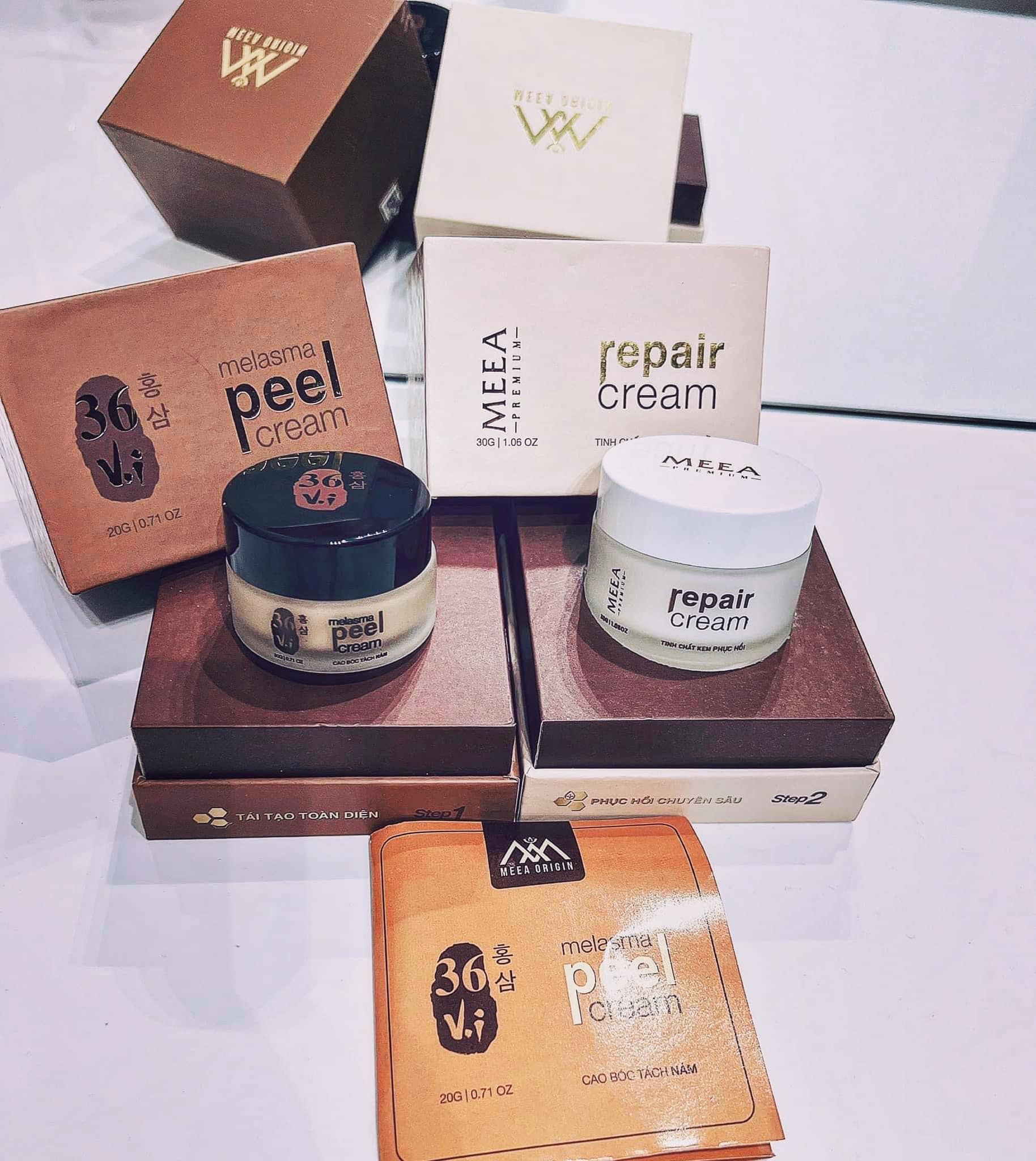 Combo vàng trong làng tái tạo da Meea Organic