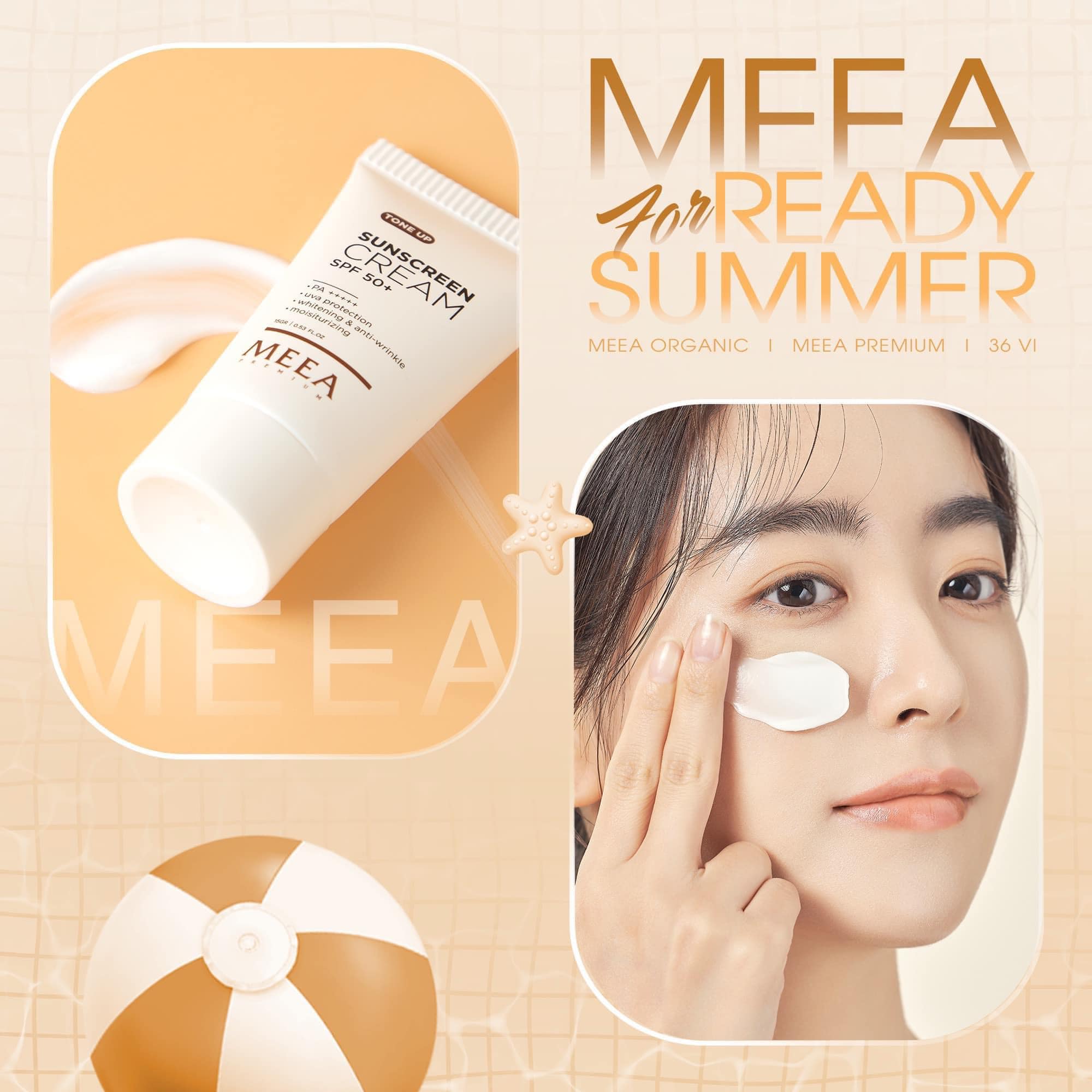 Muốn trắng che chăn chưa đủ ... Phải thêm kem chống nắng MEEA !