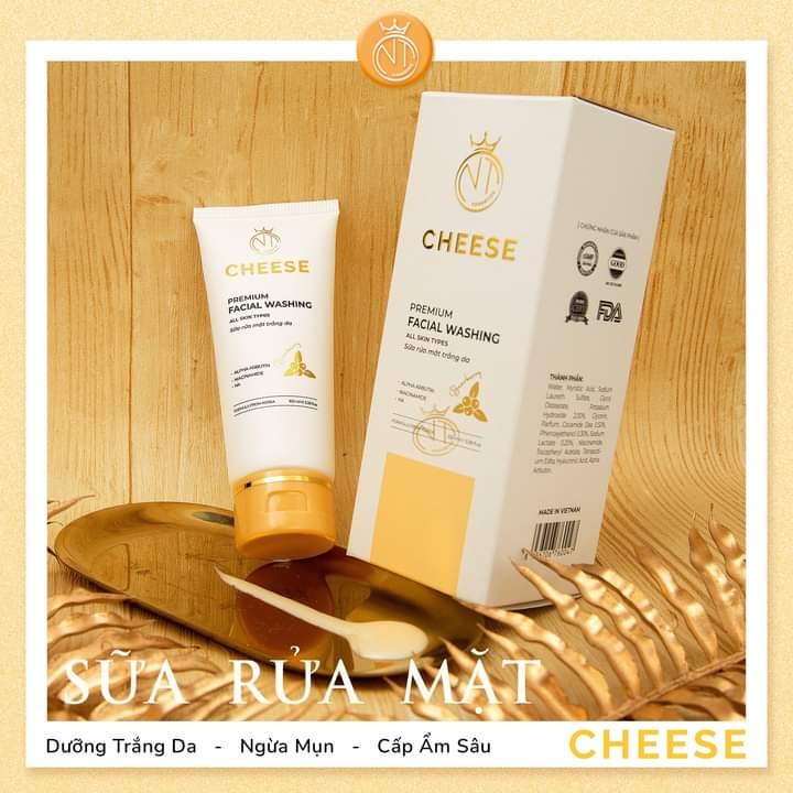 Sự kết hợp hoàn hảo , dưỡng chất vàng trong 1 sản phẩm sữa rửa mặt Cheese NT Sự kết hợp hoàn hảo , dưỡng chất vàng trong 1 sản phẩm sữa rửa mặt Cheese NT
