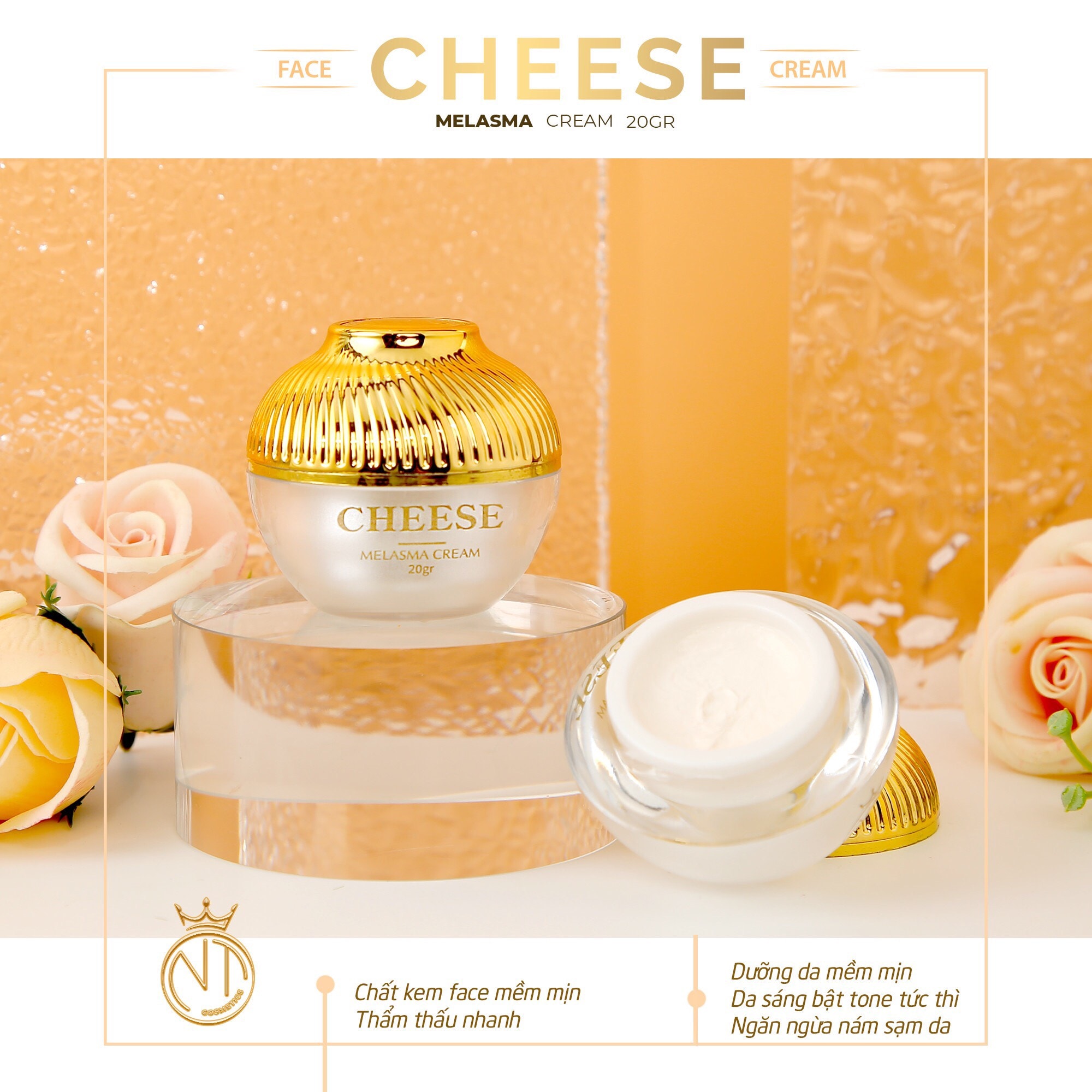 Đẩy lùi nám sạm tự tin khoe da cùng Kem đặc trị nám Cheese Melasma Cream Đẩy lùi nám sạm tự tin khoe da cùng Kem đặc trị nám Cheese Melasma Cream
