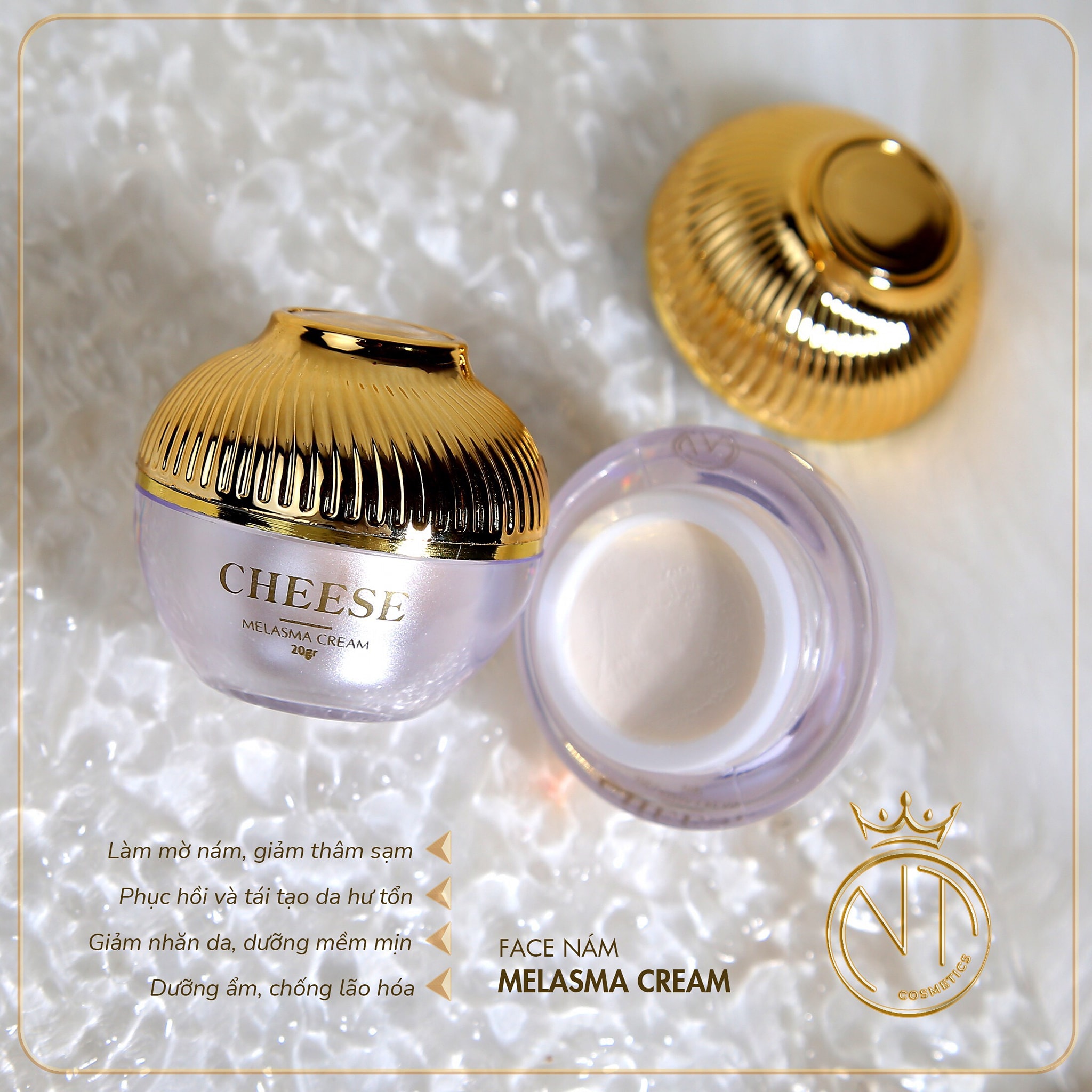 Say goodbye nám cùng kem đặc trị nám Cheese Melasma Cream Say goodbye nám cùng kem đặc trị nám Cheese Melasma Cream