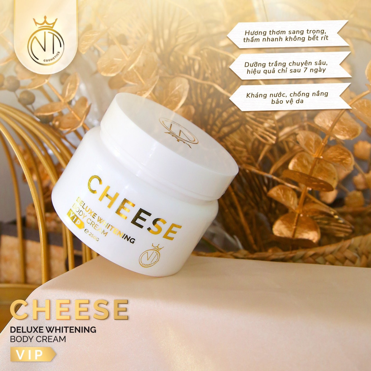 Dùng kem body Cheese nhà NT Cosmetics bí quyết da xinh xứng đáng có 10 người yêu Dùng kem body Cheese nhà NT Cosmetics bí quyết da xinh xứng đáng có 10 người yêu