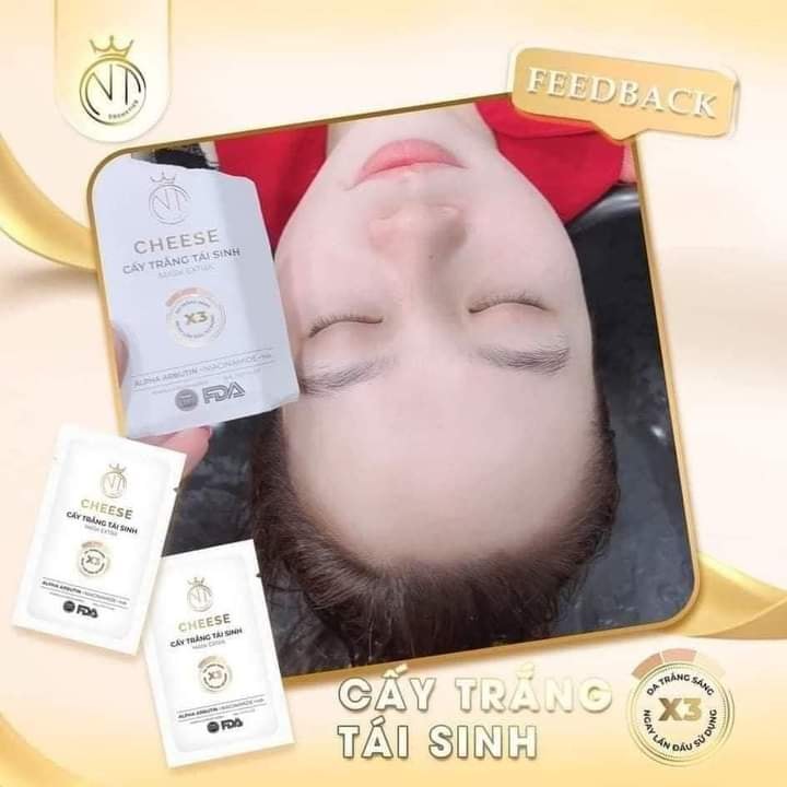 Trắng da sau 1 tuần với mặt nạ cấy trắng tái sinh CHEESE Trắng da sau 1 tuần với mặt nạ cấy trắng tái sinh CHEESE