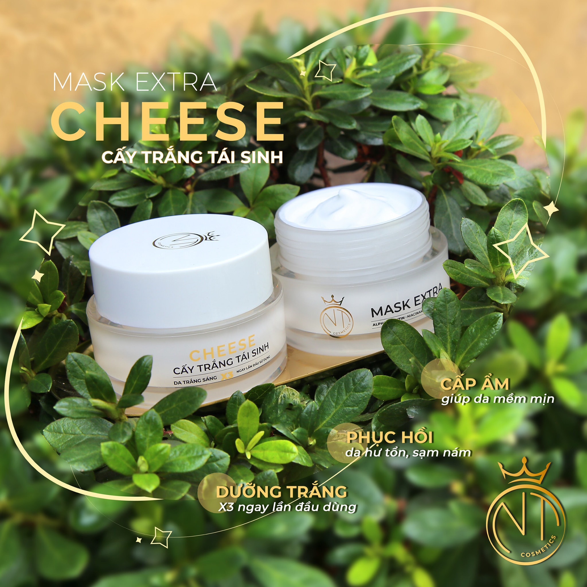 Trắng da sau 1 tuần với mặt nạ cấy trắng tái sinh CHEESE Trắng da sau 1 tuần với mặt nạ cấy trắng tái sinh CHEESE