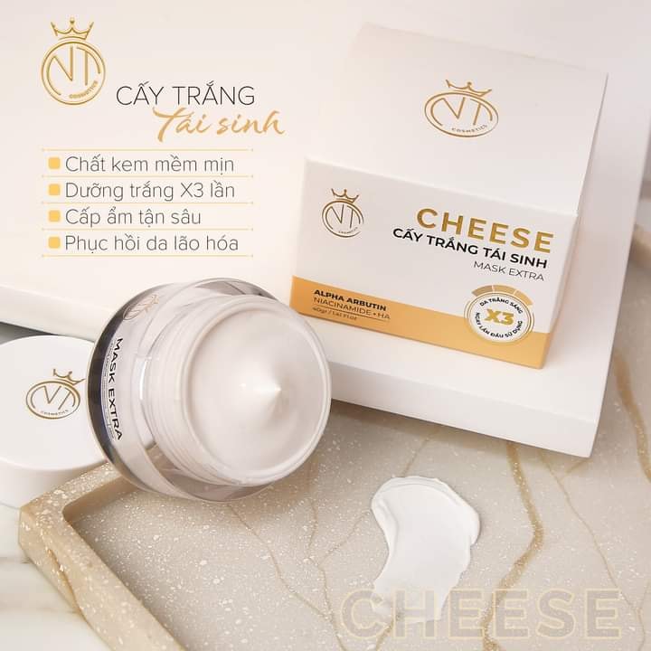 Liều thuốc bổ cho da ! Mặt nạ cấy trắng tái sinh CHEESE NT COSMETICS Liều thuốc bổ cho da ! Mặt nạ cấy trắng tái sinh CHEESE NT COSMETICS