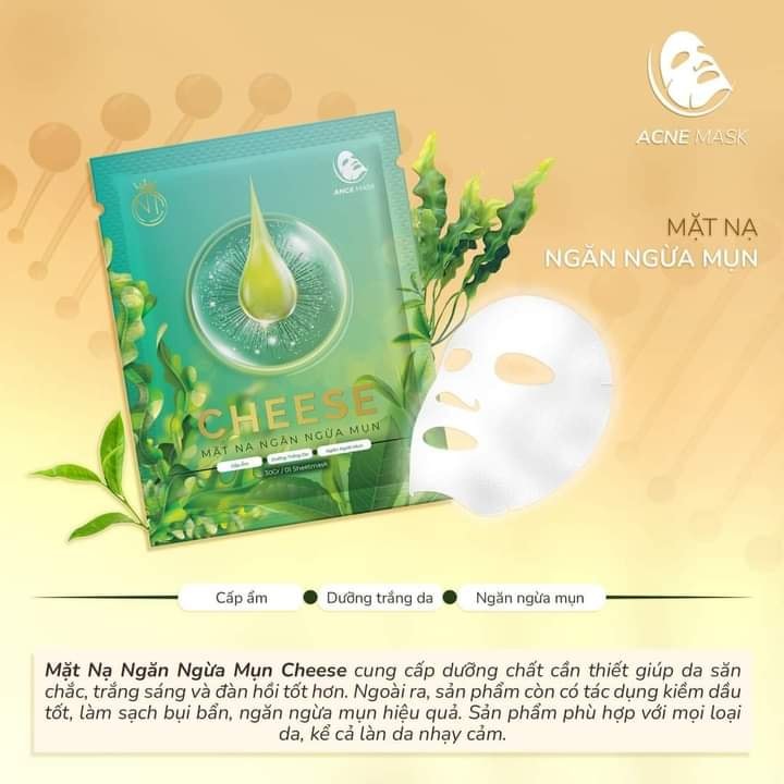 Chiếc Mặt nạ ngừa mụn Cheese gây nghiện cho các chị em là đây Chiếc Mặt nạ ngừa mụn Cheese gây nghiện cho các chị em là đây