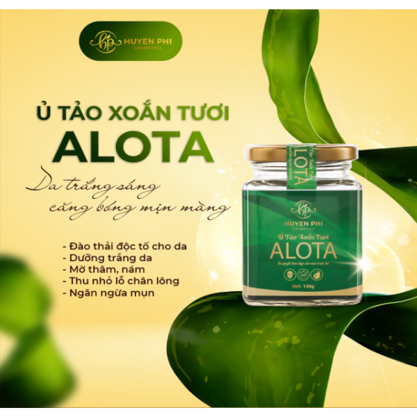 Relax cuối tuần với mặt nạ từ tảo biển nguyên chất ALOTA Huyền Phi Cosmetics